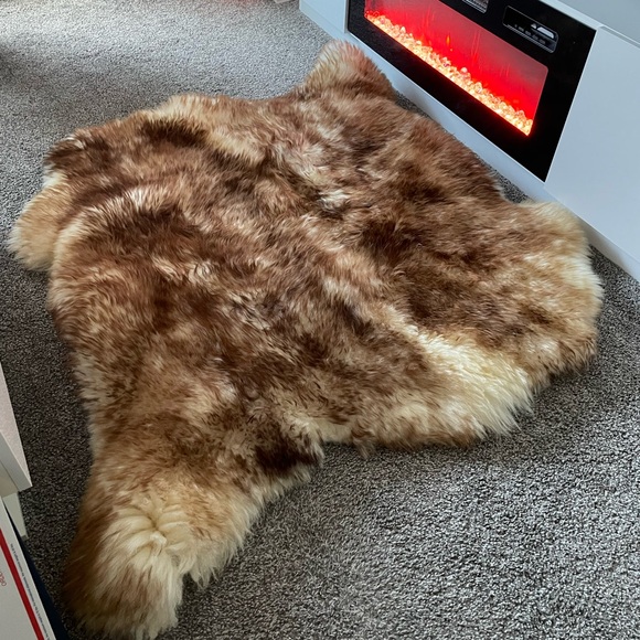 Luxurious Brown Sheepskin Rug